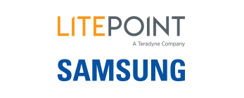 litepoint and samsung logos