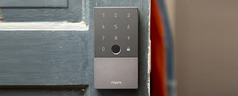 smart lock on door