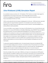 FiRa Ultra-Wideband Simulation Report cover